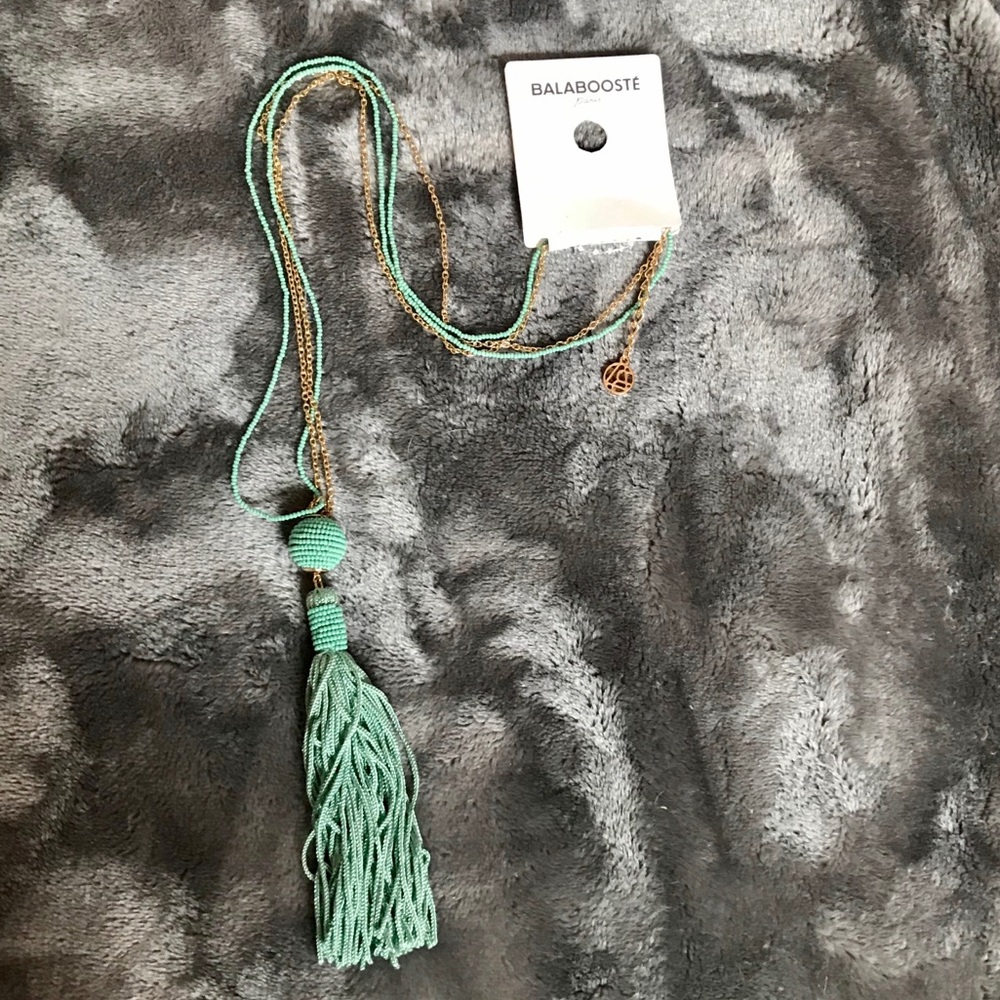 Seafoam Tassel Necklace